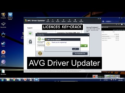 avg driver updater registration key list 2018